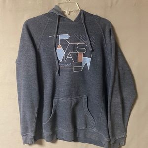 Travis Mathew Mens Hooded Blue-Gray Sweatshirt Size M